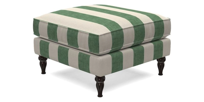 Cooksbridge Standard Footstool in Two Tone Plain Biscuit