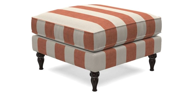 Cooksbridge Standard Footstool in Two Tone Plain Biscuit