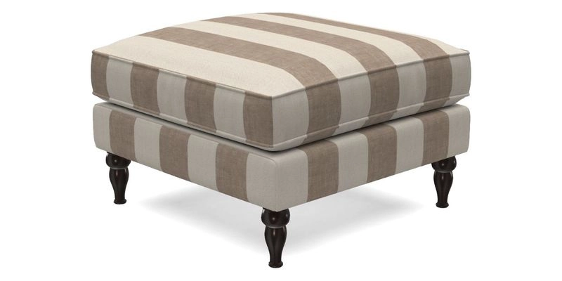 Cooksbridge Standard Footstool in Two Tone Plain Biscuit