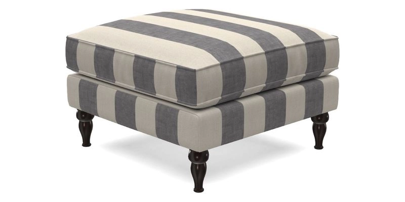 Cooksbridge Standard Footstool in Two Tone Plain Biscuit