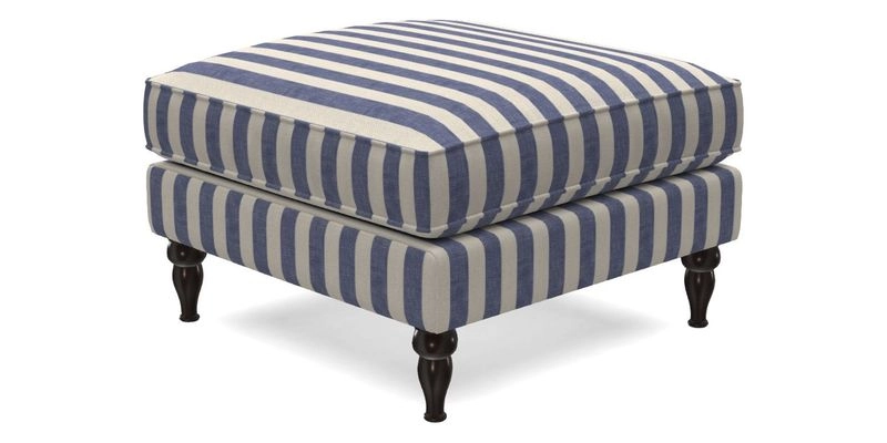 Cooksbridge Standard Footstool in Two Tone Plain Biscuit
