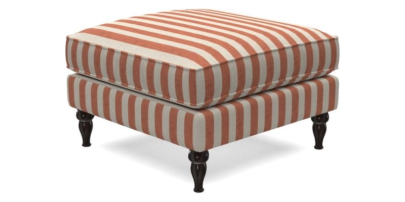 Cooksbridge Standard Footstool in Two Tone Plain Biscuit
