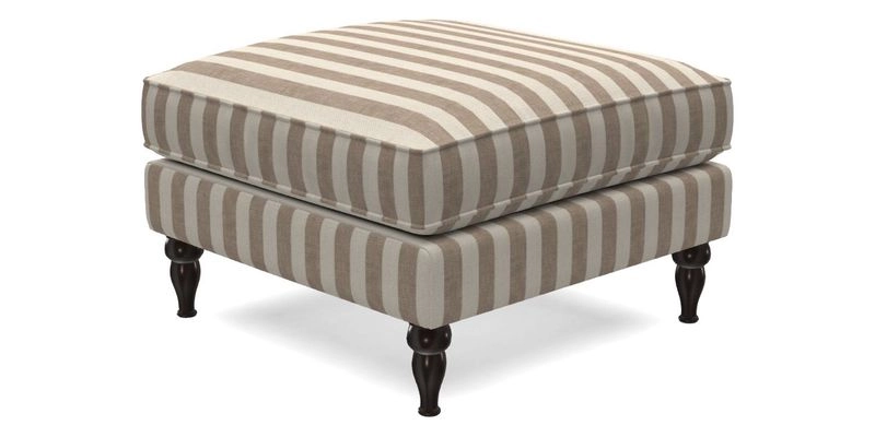 Cooksbridge Standard Footstool in Two Tone Plain Biscuit