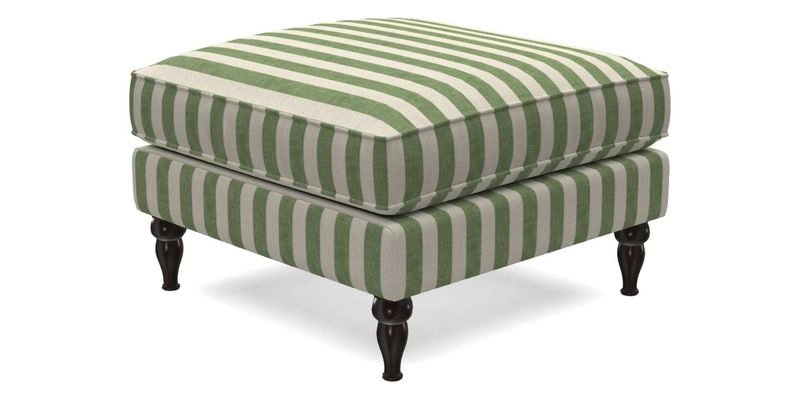 Cooksbridge Standard Footstool in Two Tone Plain Biscuit