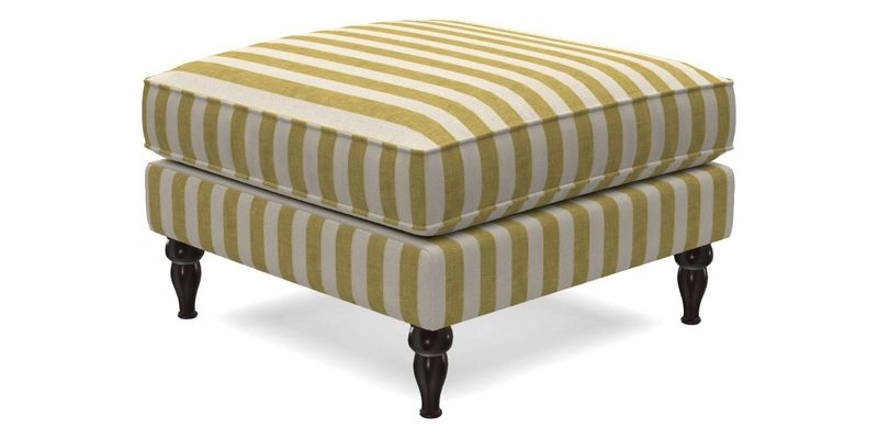 Cooksbridge Standard Footstool in Two Tone Plain Biscuit
