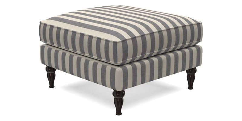 Cooksbridge Standard Footstool in Two Tone Plain Biscuit