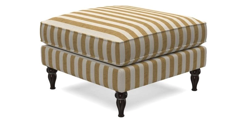 Cooksbridge Standard Footstool in Two Tone Plain Biscuit