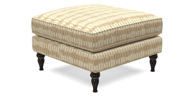 Cooksbridge Standard Footstool in Two Tone Plain Biscuit