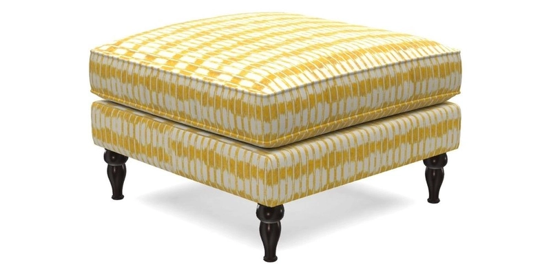 Cooksbridge Standard Footstool in Two Tone Plain Biscuit