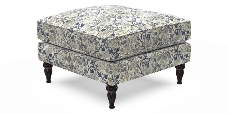 Cooksbridge Standard Footstool in Two Tone Plain Biscuit