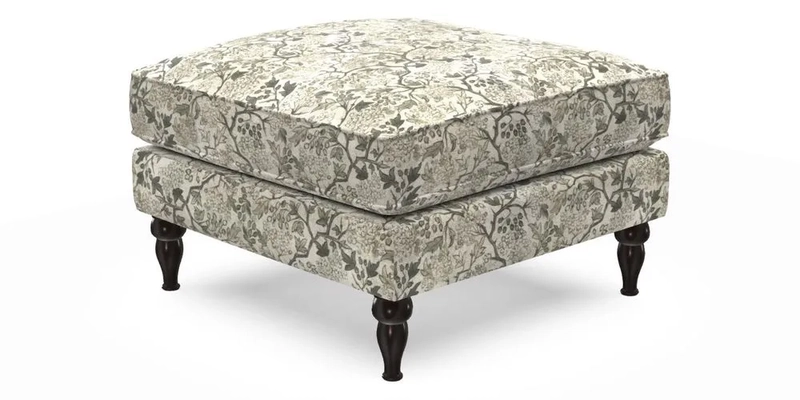 Cooksbridge Standard Footstool in Two Tone Plain Biscuit