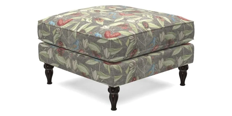 Cooksbridge Standard Footstool in Two Tone Plain Biscuit