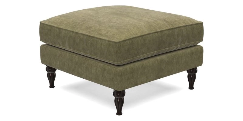 Cooksbridge Standard Footstool in Two Tone Plain Biscuit