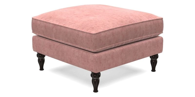 Cooksbridge Standard Footstool in Two Tone Plain Biscuit