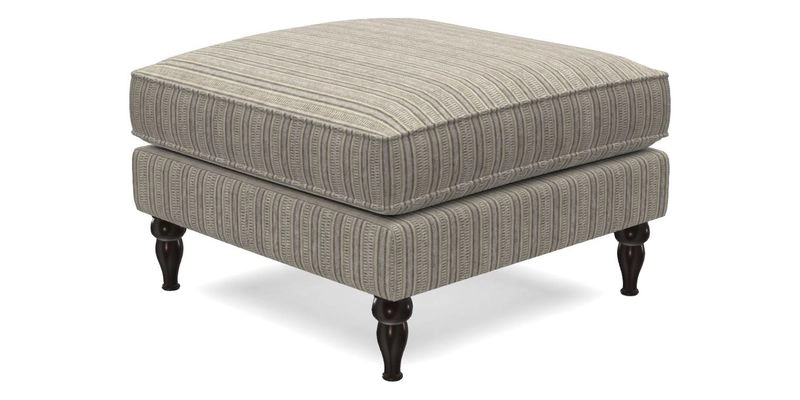 Cooksbridge Standard Footstool in Two Tone Plain Biscuit