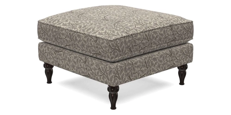 Cooksbridge Standard Footstool in Two Tone Plain Biscuit