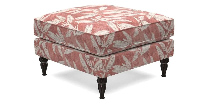Cooksbridge Standard Footstool in Two Tone Plain Biscuit