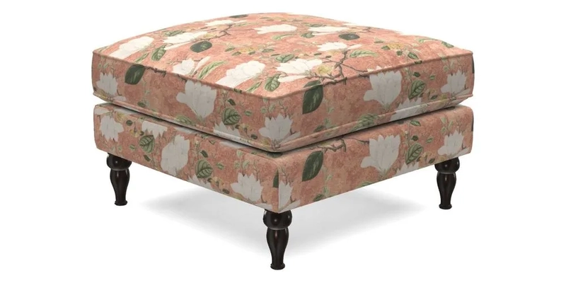 Cooksbridge Standard Footstool in Two Tone Plain Biscuit