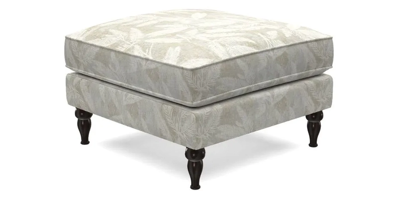 Cooksbridge Standard Footstool in Two Tone Plain Biscuit