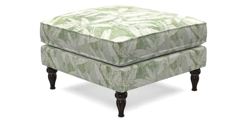 Cooksbridge Standard Footstool in Two Tone Plain Biscuit