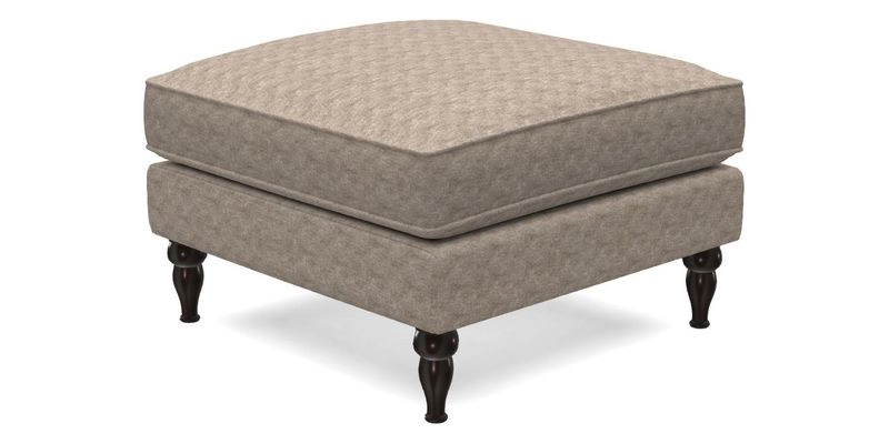 Cooksbridge Standard Footstool in Two Tone Plain Biscuit
