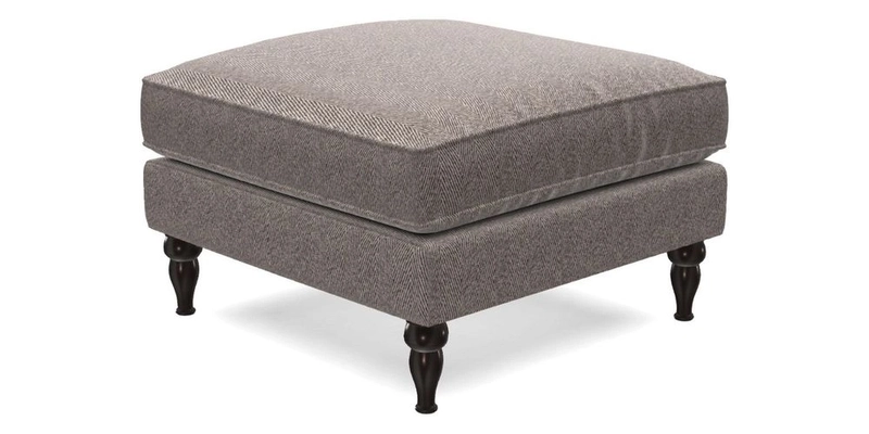 Cooksbridge Standard Footstool in Two Tone Plain Biscuit