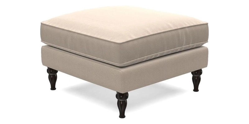 Cooksbridge Standard Footstool in Two Tone Plain Biscuit