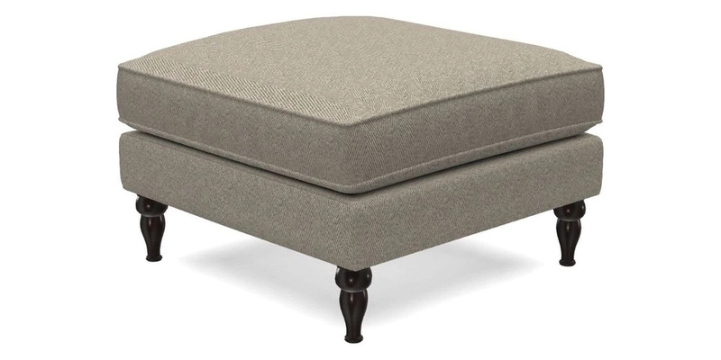 Cooksbridge Standard Footstool in Two Tone Plain Biscuit