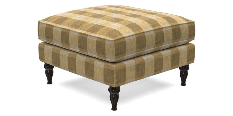 Cooksbridge Standard Footstool in Two Tone Plain Biscuit
