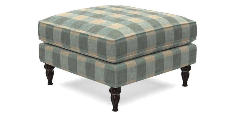 Cooksbridge Standard Footstool in Two Tone Plain Biscuit