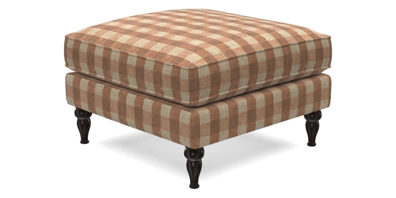 Cooksbridge Standard Footstool in Two Tone Plain Biscuit