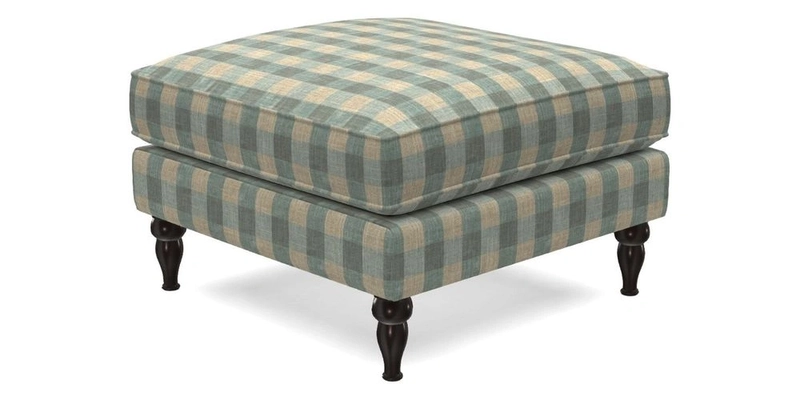 Cooksbridge Standard Footstool in Two Tone Plain Biscuit