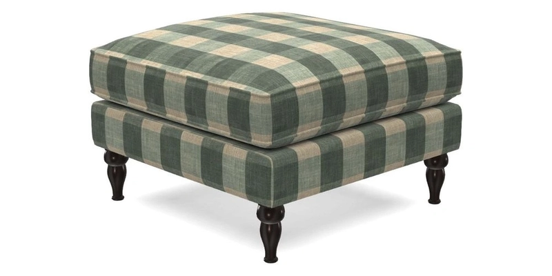 Cooksbridge Standard Footstool in Two Tone Plain Biscuit
