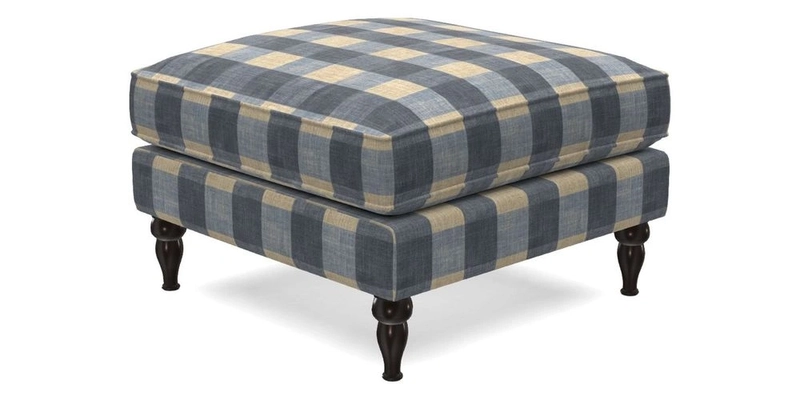 Cooksbridge Standard Footstool in Two Tone Plain Biscuit