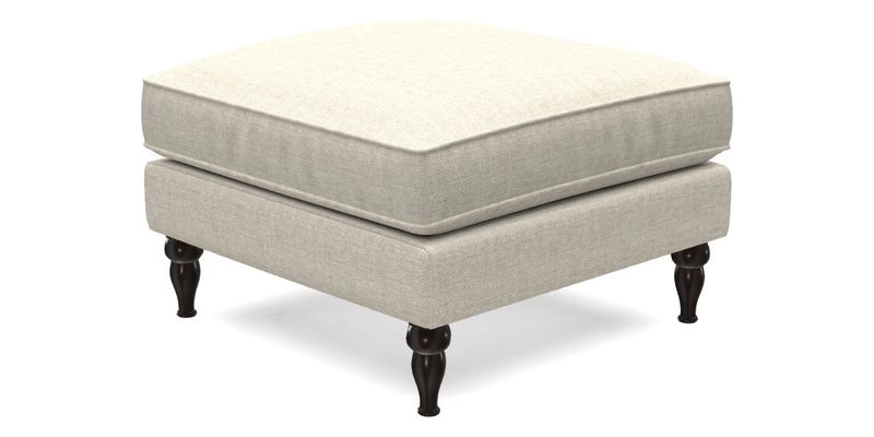 Cooksbridge Standard Footstool in Two Tone Plain Biscuit