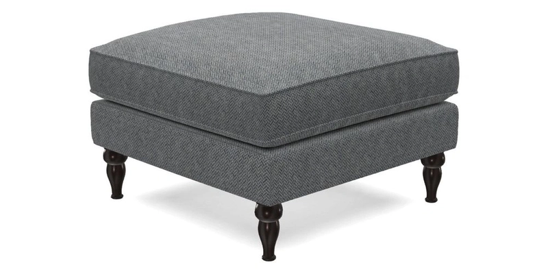 Cooksbridge Standard Footstool in Two Tone Plain Biscuit