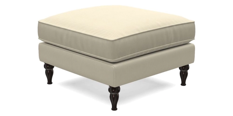 Cooksbridge Standard Footstool in Two Tone Plain Biscuit