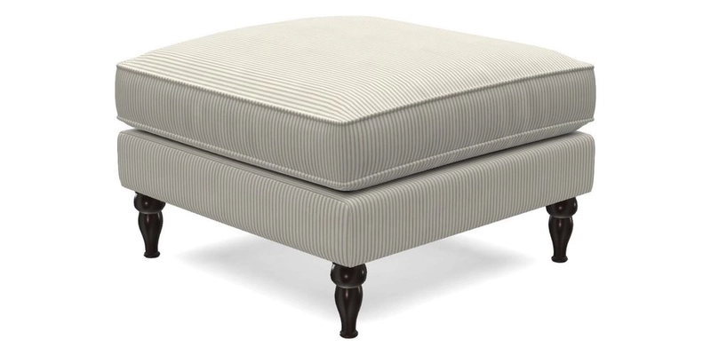 Cooksbridge Standard Footstool in Two Tone Plain Biscuit