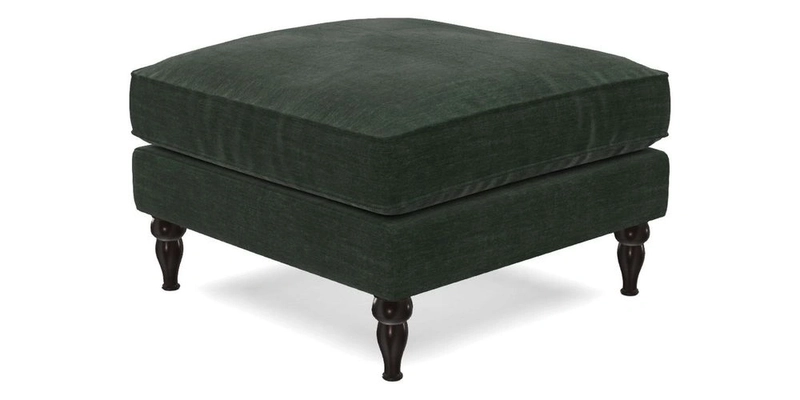 Cooksbridge Standard Footstool in Two Tone Plain Biscuit
