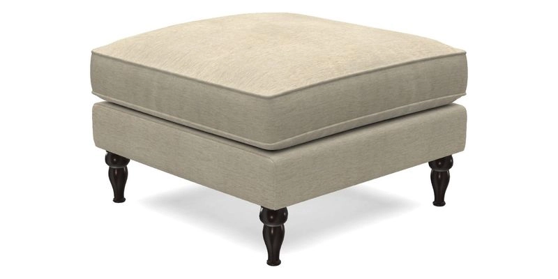 Cooksbridge Standard Footstool in Two Tone Plain Biscuit