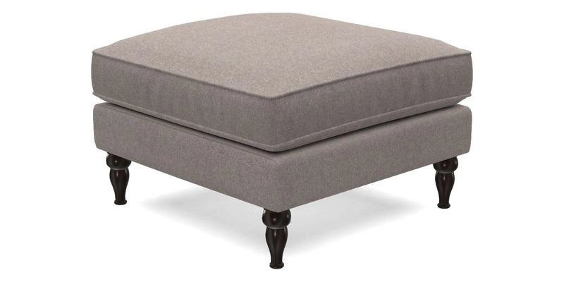 Cooksbridge Standard Footstool in Two Tone Plain Biscuit
