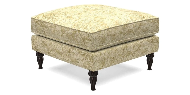 Cooksbridge Standard Footstool in Two Tone Plain Biscuit