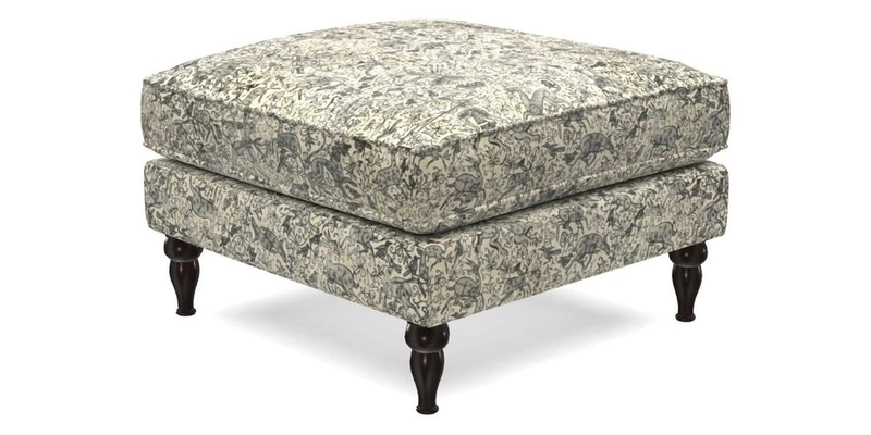 Cooksbridge Standard Footstool in Two Tone Plain Biscuit