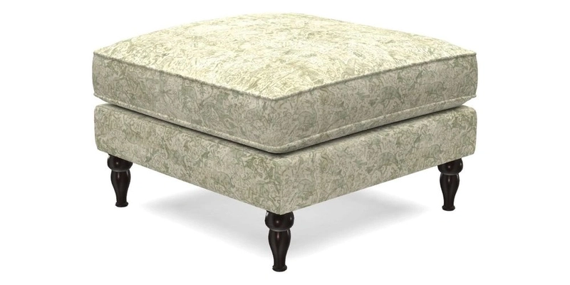 Cooksbridge Standard Footstool in Two Tone Plain Biscuit