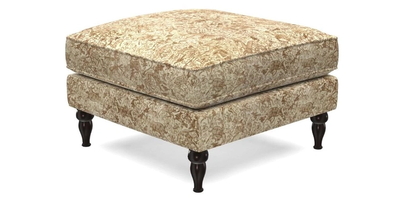 Cooksbridge Standard Footstool in Two Tone Plain Biscuit