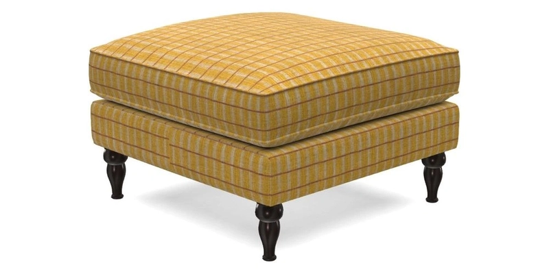 Cooksbridge Standard Footstool in Two Tone Plain Biscuit