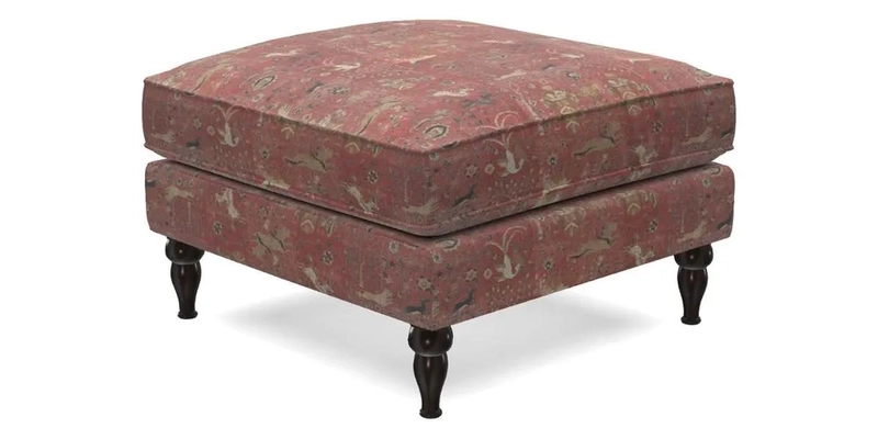 Cooksbridge Standard Footstool in Two Tone Plain Biscuit
