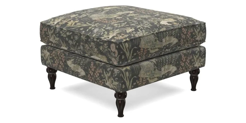 Cooksbridge Standard Footstool in Two Tone Plain Biscuit