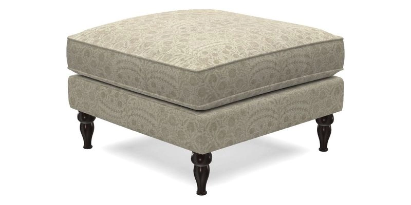 Cooksbridge Standard Footstool in Two Tone Plain Biscuit