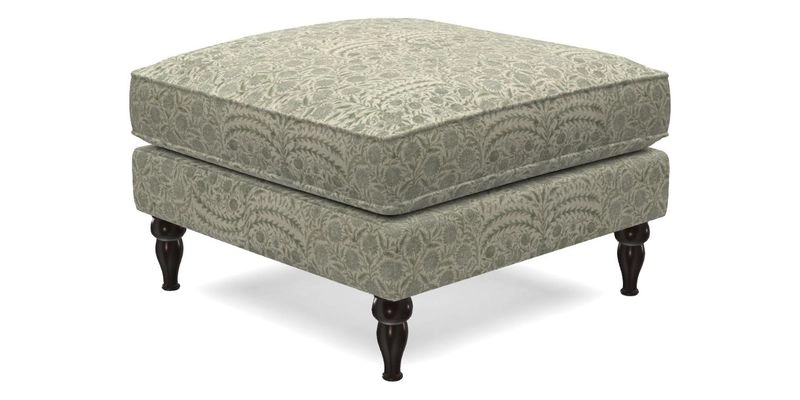 Cooksbridge Standard Footstool in Two Tone Plain Biscuit